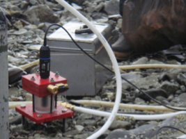 Dissolved oxygen measuring setup during operation.