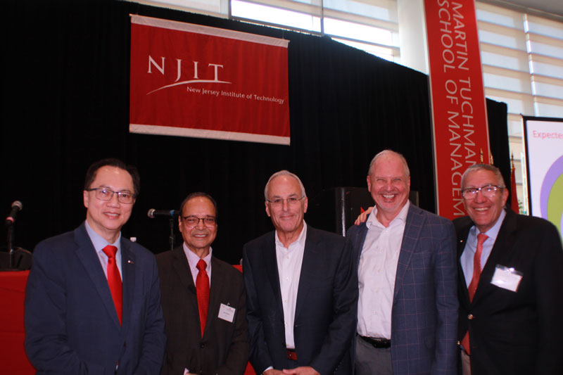 CTR Workshop on Translational Research and Technology Innovations for PFAS Decontaminations Group pictures of NJIT Board Directors, Provosts, and Profressors