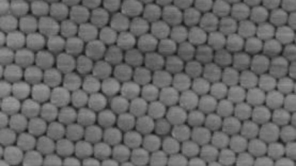 Self-assembled 245-nm silica nanospheres