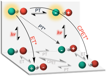 Photoinduced Proton-coupled electron transfer reactions