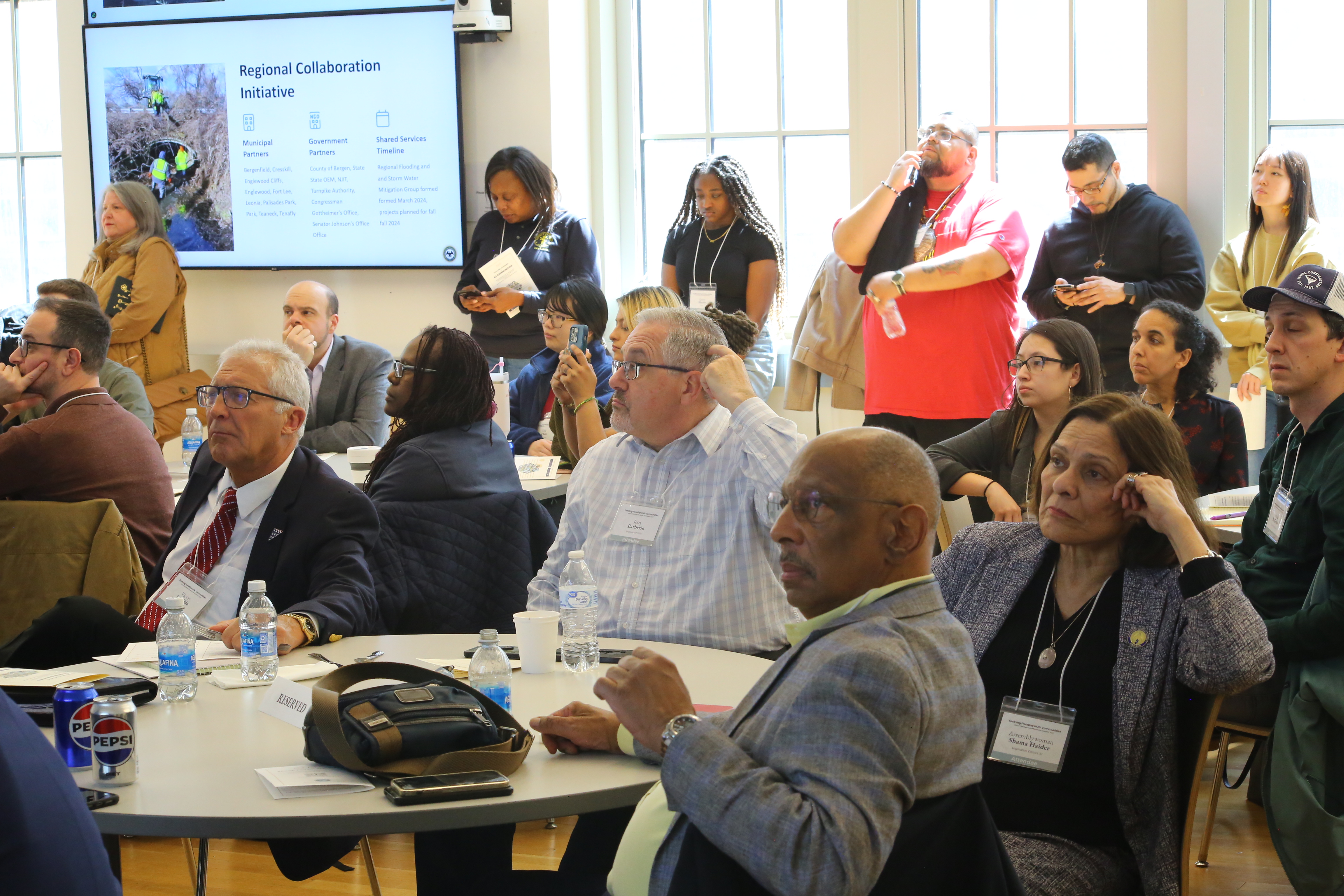 Assemblywoman Shama Haidar with Senator Gordon Johnson