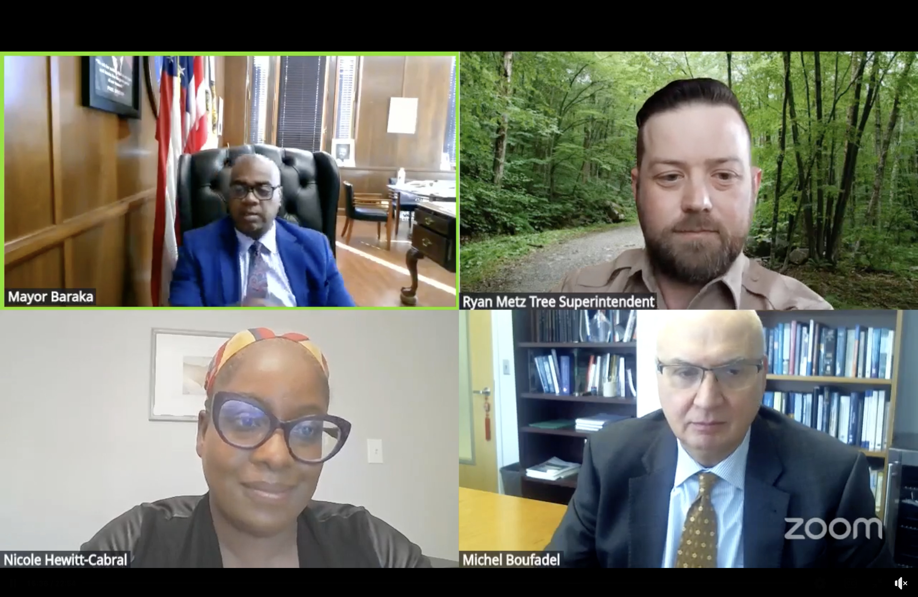 Zoom session with CNR and City of Newark